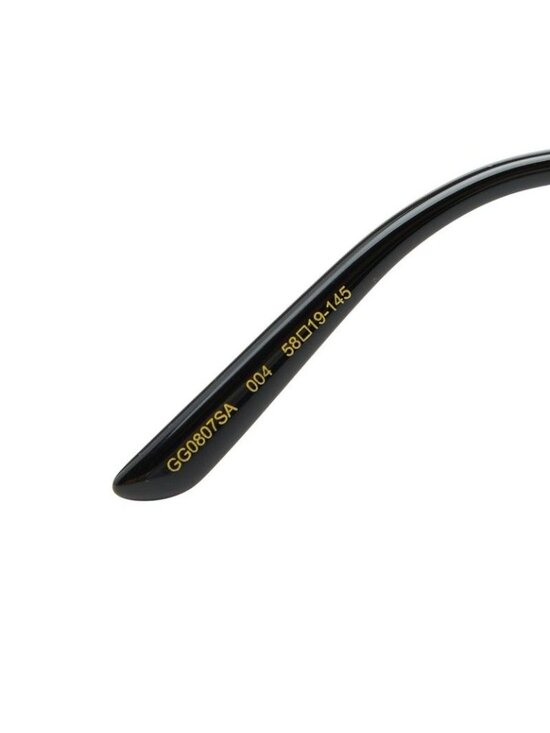 Gucci Sunglasses Asian Fit Gold Black Metal main image 4